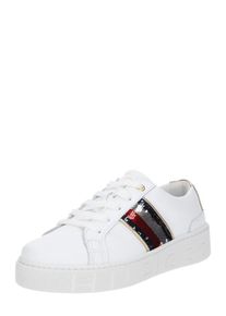 Tommy Hilfiger, Damen Sneaker, Nachtblau / Rot / Silber / Wei&szlig;