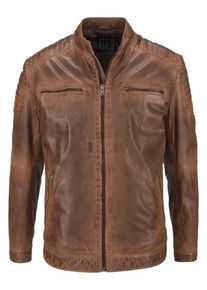 Rhode Island, Herren Lederjacke, Cognac