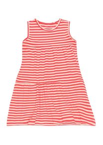 name it, Mädchen Jerseykleid 'NMFDIANA CAMP', Creme / Rot