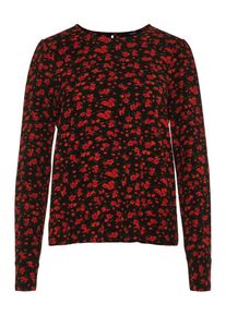 V&eacute;ro Moda VERO MODA, Damen Langarmbluse, Rot / Schwarz