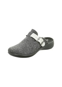 Romika, Damen Hausschuhe, Basaltgrau / Dunkelgrau / Wei&szlig;
