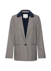 Tom Tailor Denim, Damen Blazer, Beige / Navy / Graumeliert