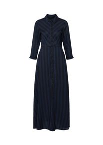 Y.A.S, Damen Hemdkleid 'SAVANNA', Nachtblau / Schwarz