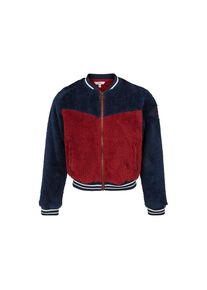 WE Fashion, Mädchen Blouson 'Nena', Violettblau / Rot / Weiß