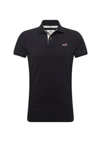 Hollister, Herren Shirt 'NA REG CORE SOLID POLO 8CC', Schwarz