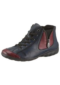 Rieker, Damen Winterboots, Dunkelblau / Blutrot