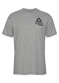 Reebok, Herren Funktionsshirt, Graumeliert / Schwarz