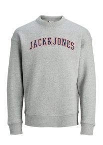 Jack & Jones JACK & JONES, Herren Sweatshirt, Navy / Graumeliert / Rot / Weiß