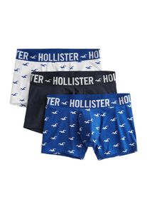 Hollister, Herren Boxershorts, Blau / Navy / Weiß