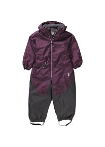 racoon outdoor, Mädchen Schneeanzug 'SMILLA DOT', Graphit / Lila / Weiß