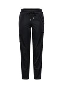 Urban Classics, Damen Trainingshose 'Ladies Button Up', Schwarz / Weiß