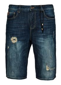 s.Oliver RED LABEL, Herren Denim-Bermuda, Dunkelblau