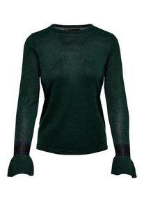 Only, Damen Pullover, Tanne / Schwarz