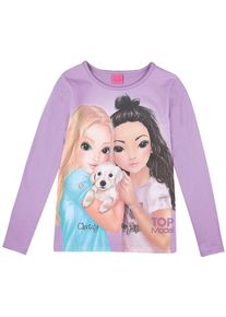Top Model, M&auml;dchen Langarmshirt, Lila