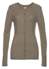 Boysen's BOYSEN'S, Damen Strickjacke, Khaki