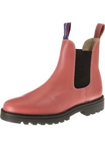 Blue Heeler, Damen Chelsea Boots 'Jackaroo', Himmelblau / Hellpink / Rotmeliert / Schwarz / Wei&szlig;