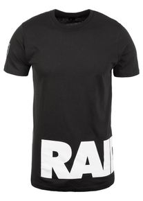New Era, Herren T-Shirt 'NFL Wrap Around Oakland Raiders', Schwarz / Weiß