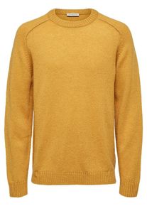 Selected Homme, Herren Strickpullover, Senf