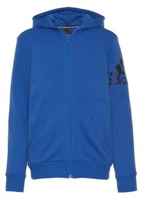 adidas Performance, Sweatjacke 'Must Have Batch Of Sport', Blau / Schwarz