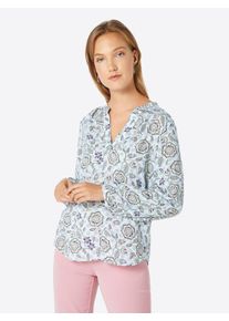 s.Oliver RED LABEL, Damen Bluse, Hellblau / Mischfarben