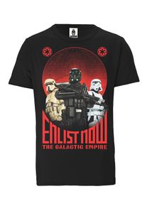logoshirt, Herren T-Shirt, Rot / Schwarz