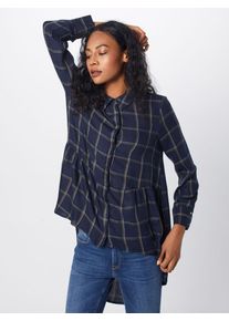 Only, Damen Bluse 'CANBERRA', Nachtblau / Goldgelb / Weiß