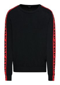 Diesel, Herren Pullover 'K-TRACKY', Rot / Schwarz