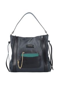 The Bridge, Damen Schultertasche 'Saturnia', Pastellblau / Schwarz