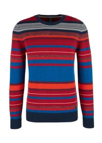 s.Oliver RED LABEL, Herren Pullover, Blau / Nachtblau / Braunmeliert / Rot / Orangerot / Wei&szlig;