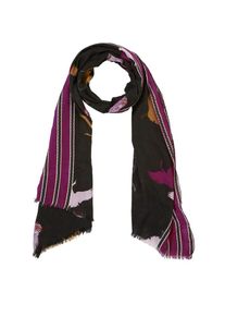 s.Oliver BLACK LABEL, Damen Schal, Gelb / Dunkellila / Schwarz