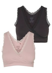 MAMALICIOUS, Damen BH, Altrosa / Schwarz