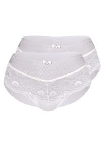 Sassa Mode Sassa, Damen Slip 'Lovely Lace', Beige / Grau