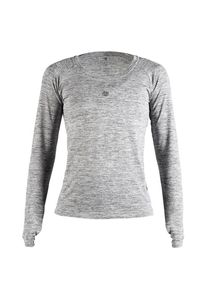 MOROTAI, Damen Langarmshirt 'Performance Longsleeve', Grau