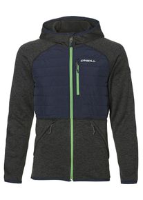 O`Neill O'NEILL, Herren Fleecejacke 'Piste Baffle', Navy / Graphit / Neongrün