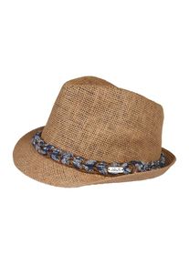 Chillouts, Trilby Strohhut 'Labasa', Blau / Braun