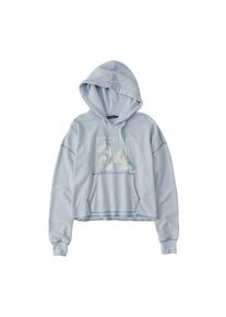 Abercrombie & Fitch Abercrombie & Fitch, Damen Sweatshirts 'LOGO CUTOFF', Hellblau / Weiß