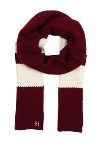 Tommy Hilfiger, Herren Schal 'LEWIS HAMILTON', Bordeaux / Perlweiß