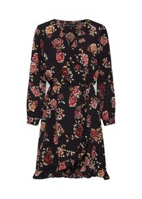 Mela London, Damen Kleid 'FRONT FRILL DRESS', Mischfarben / Schwarz