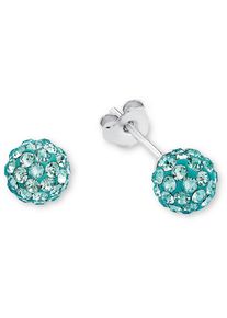 Amor, Damen Paar Ohrstecker, 'E71/6', Türkis / Silber