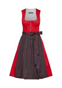 Country Line, Damen Dirndl, Dunkelgrau / Feuerrot