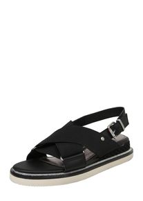 Tommy Hilfiger, Damen Sandalette 'Sporty', Schwarz