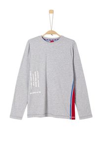 s.Oliver Junior, Longsleeve, Royalblau / Graumeliert / Rotmeliert / Weiß