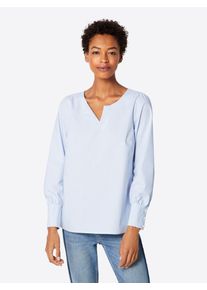 More & More MORE & MORE, Damen Bluse, Hellblau / Weiß