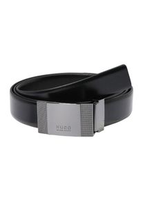 Hugo, Herren Gürtel, Schwarz / Silber