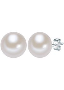 Valero Pearls, Damen Perlenohrstecker mit Süßwasser-Zuchtperle, Silber / Naturweiß