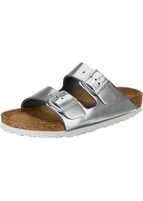 Birkenstock, Damen Pantoletten 'Arizona BS', Silber