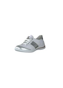 Rieker, Damen Schn&uuml;rschuhe, Silber / Wei&szlig;