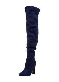 Lost Ink, Damen Stiefel 'STEVIE SLOUCHY SET BACK HEEL', Navy