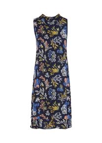 comma, Damen Kleid, Nachtblau / Mischfarben