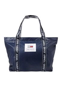 Tommy Jeans, Damen Tasche 'LOGO TAPE TOTE', Navy / Weiß